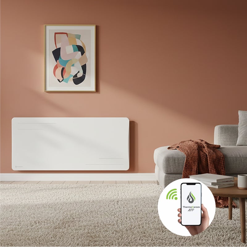 Grzejnik elektryczny ceramiczny 2000W WiFi Alice biały Thermoceram