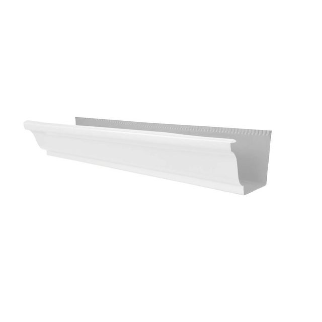 Gouttière corniche G300 aluminium blanc L.3m ALUHOME