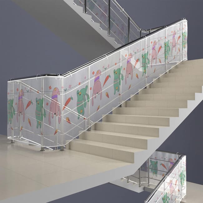 Rete Di Sicurezza Per Bambini 3x0,8m - Maglia Fine Protettiva Per Balconi, Ringhiere E Scale - Anticaduta Per Giocattoli E Animali Domestici - Resistente E Impermeabile
