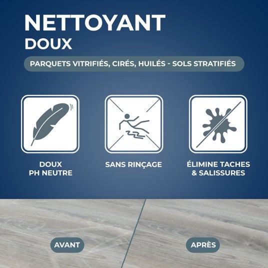 Nettoyant concentré sols bois et Sols Stratifiés Starwax - 1L Starwax - 4