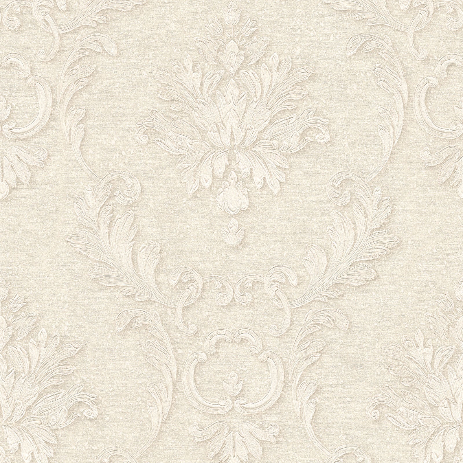 Papel pintado damasco papel pintado beige y blanco roto para pasillo, salón & dormitorio papel pintado vinílico estilo barroco elegante