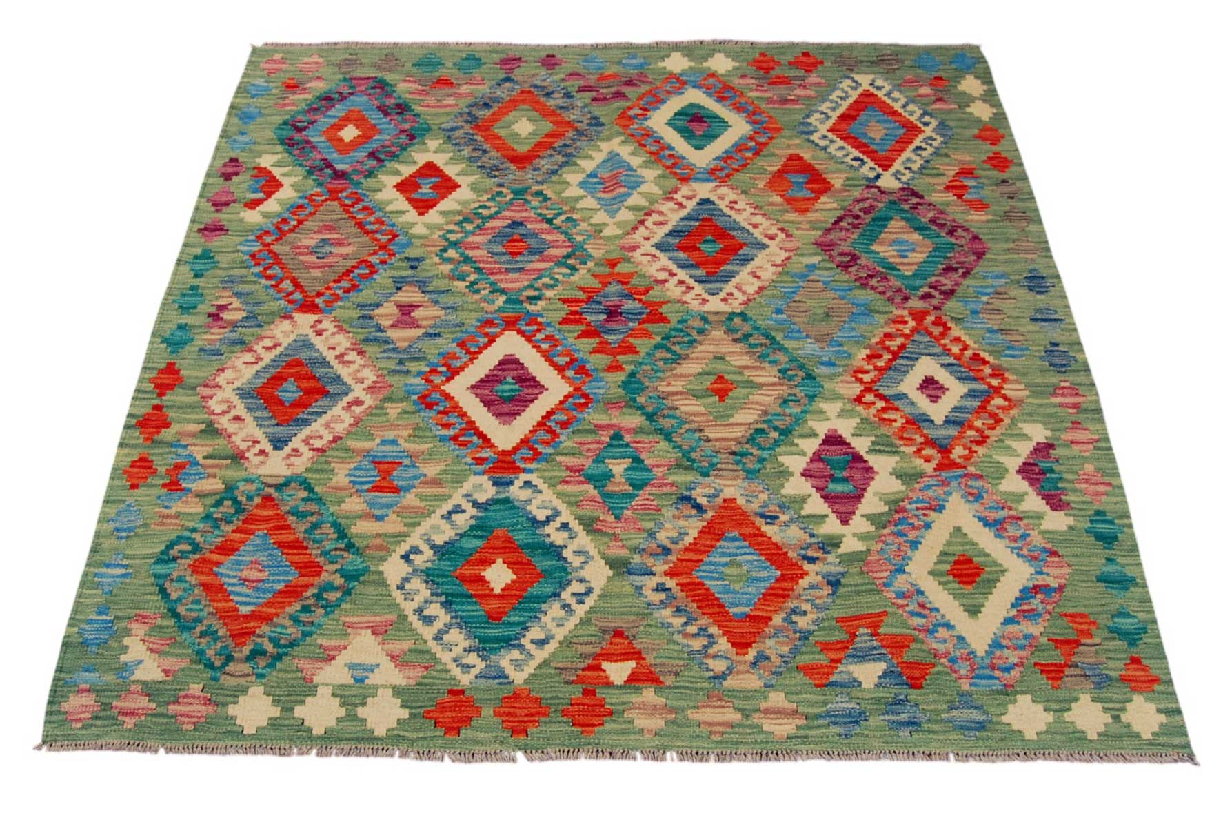 Dywan original fait main - 154x154 CM (GalleriaFarah1970)