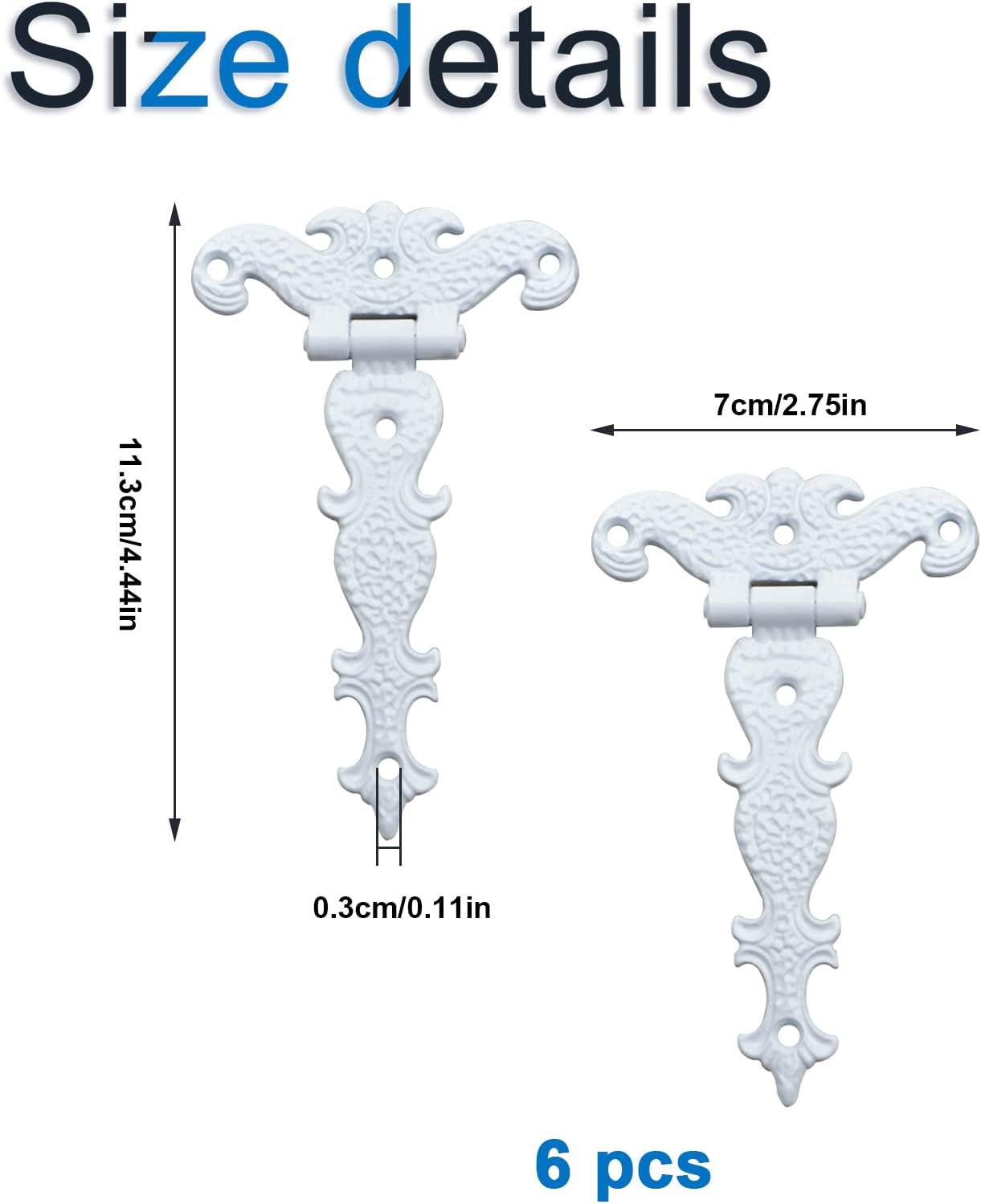 Lot De 20 Petites Charnières Pliables En Bronze Antique Pour Boîte
