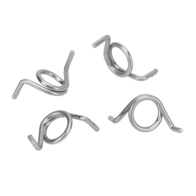 Unique Bargains Ressort Chargé Broche de Verrouillage, 10 Pack 3,46 '- 304 Loquet à Ressort en Acier Inoxydable, Droitier Sans Trou (Argent