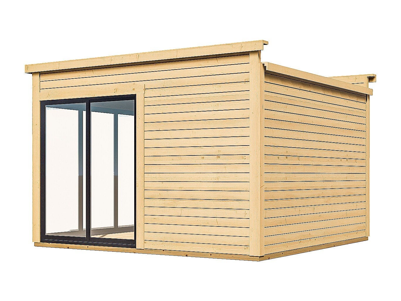 Studio de jardin en bois 14,74 m² - Epaisseur 45 mm - SYLVANA - 8