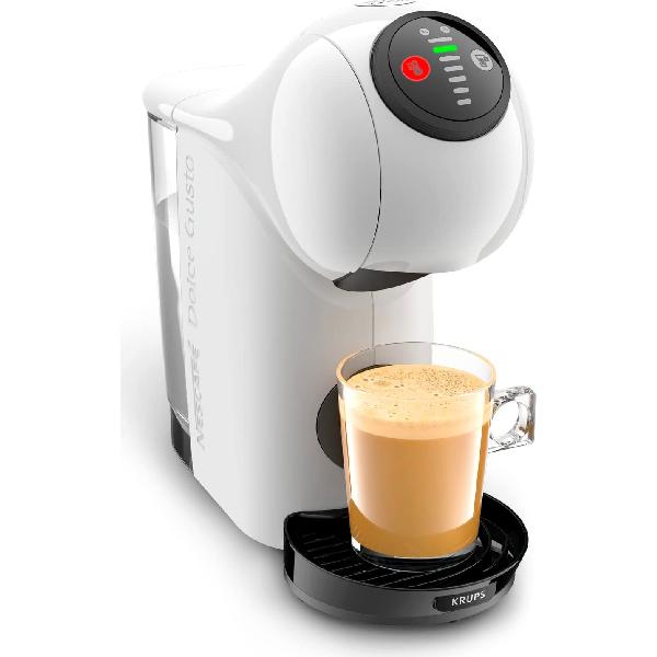 Dolce Gusto Blanca Cafetera Nescafé Genio De'longhi, Cafetera De Cápsulas Para Bebidas Frías Y Calientes, Presión De La Bomba 15 Bar, Depósito De Agua De 0.8 L, Modo Eco, Thermoblock, Apagado - Imagen 2