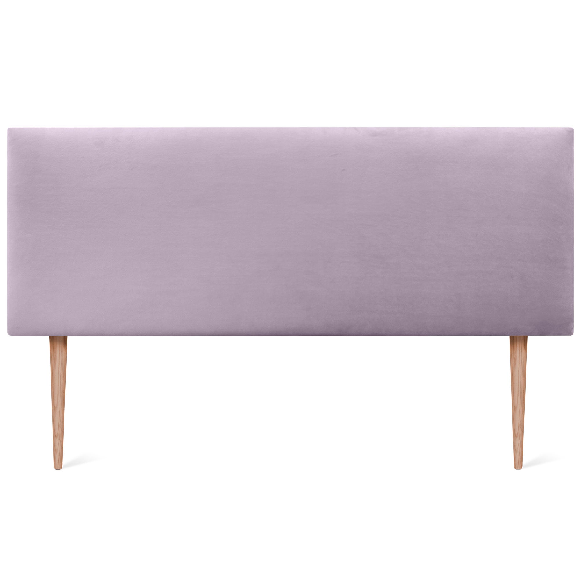 DHOME Testiera in Velluto Liscio con Gambe Camera da letto Imbottita con Testiera Imbottita Moderna di Fascia Alta (Salmone, 150x115cm) - 3