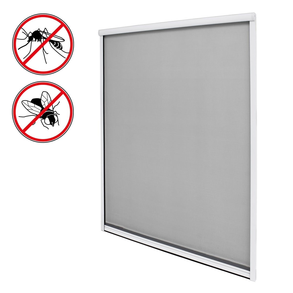 Moustiquaire Unimet 110x130 Blanc – Anti-insectes, écran Polyester, Pour Maison