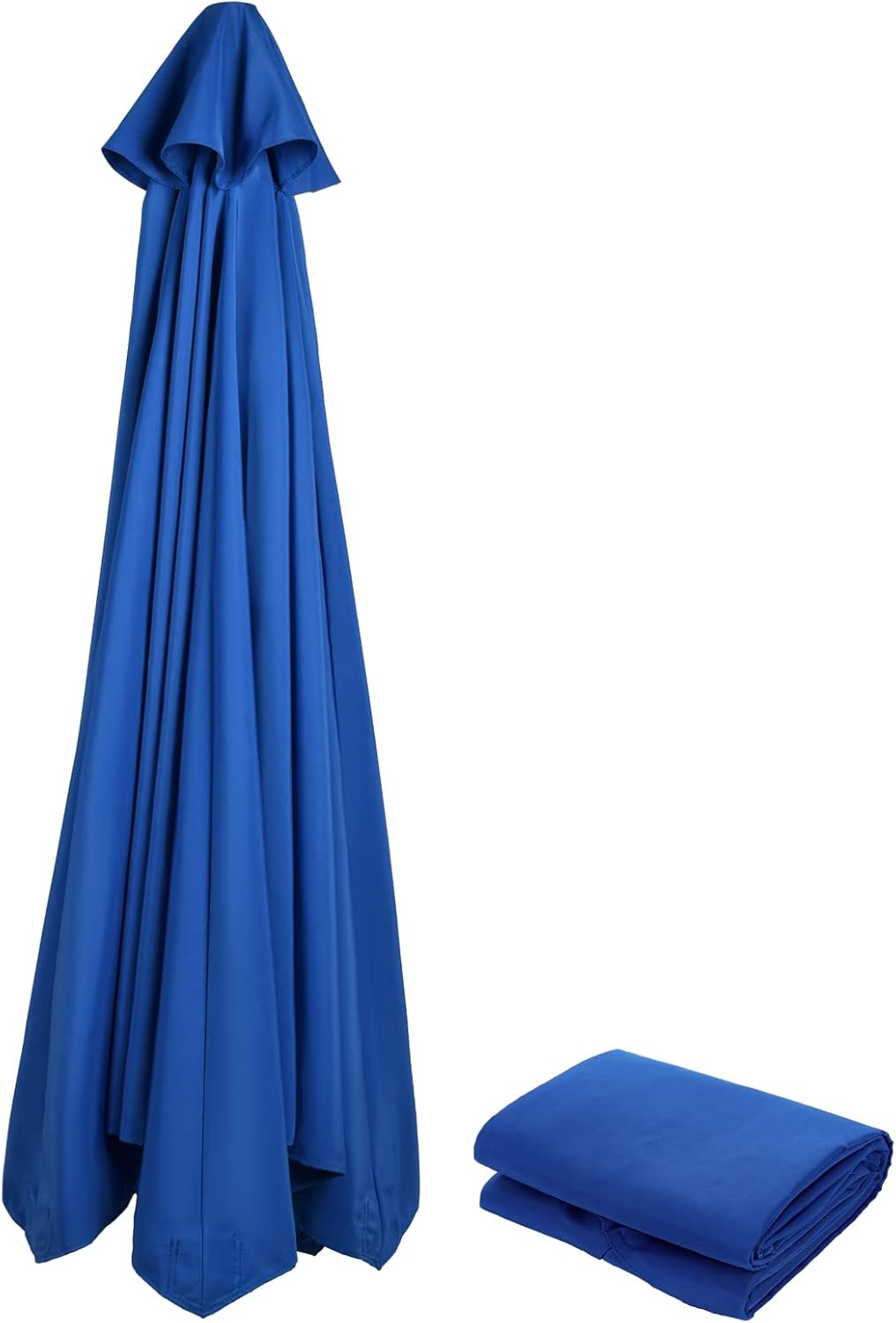 Wytrzymały, wymienny parasol 3 m, 6 żeber, królewsko niebieski