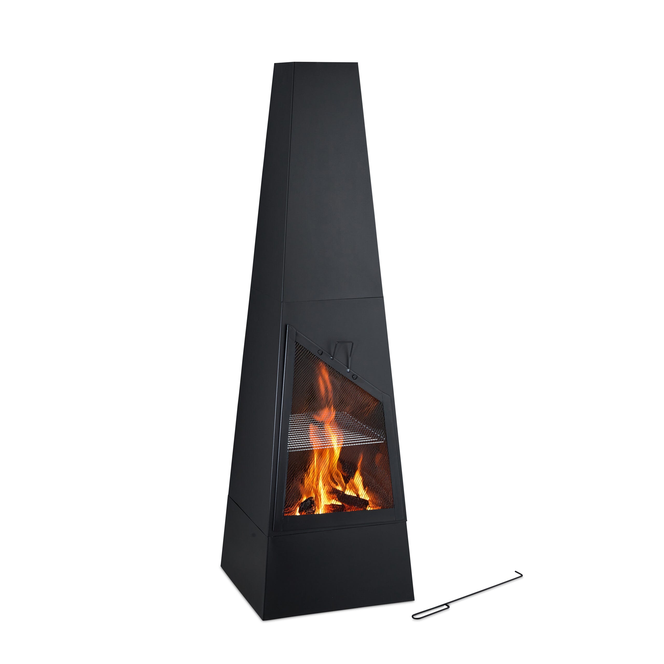 Cheminée d'extérieur charbon de bois Medium, noir | Leroy Merlin Cheminée d'extérieur charbon de bois Medium, noir | Leroy Merlin