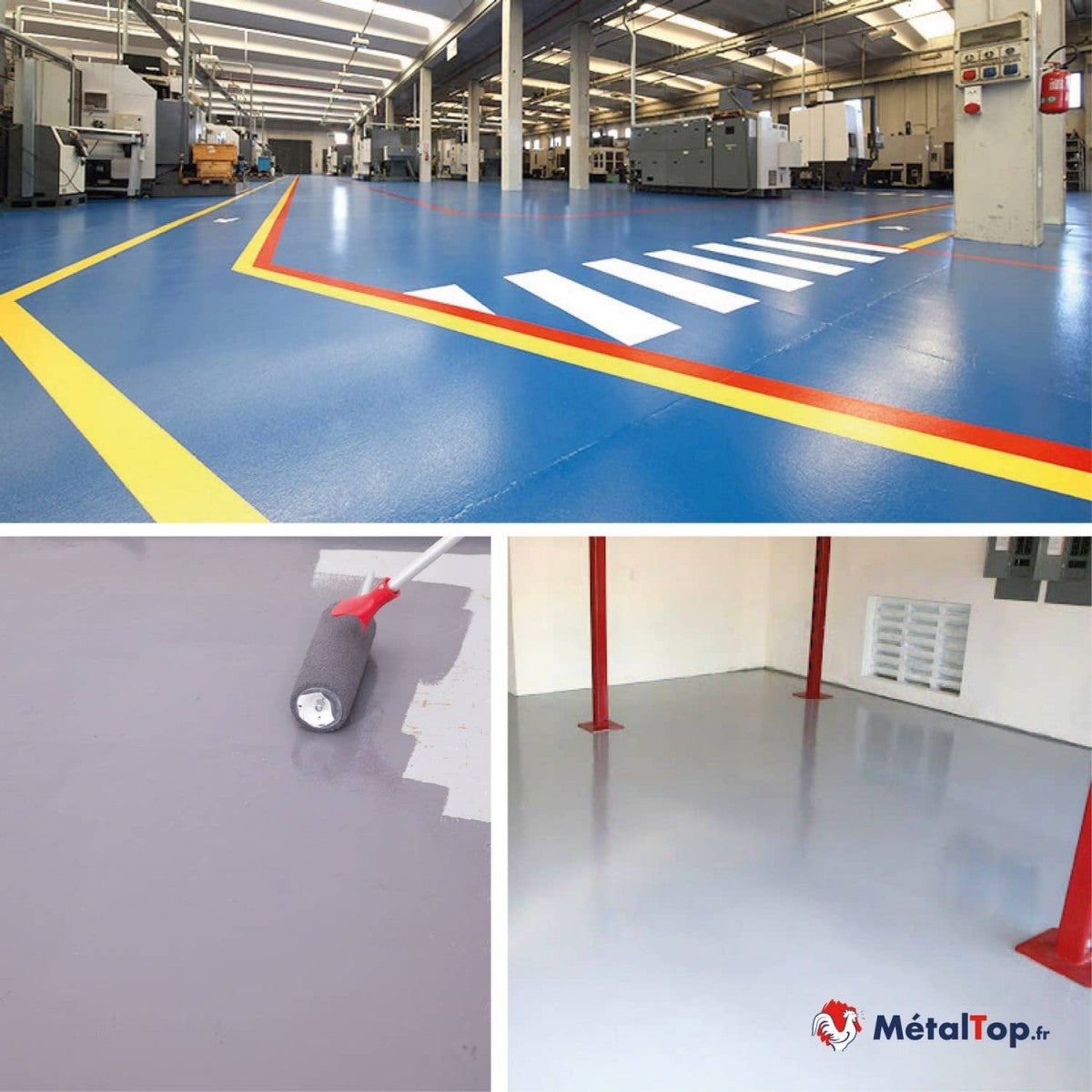 Peinture Sol Atelier - Metaltop - Brun terre - RAL 8028 - Pot 5L - 7