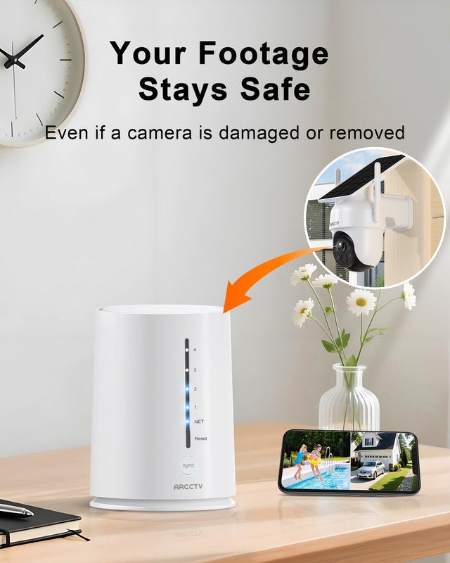 Kit de Videosurveillance Exterieur Sans fil 4MP avec 2 cameras batteries solaires PACKVIDEOSURVEILLANCE + Carte sd 64Go - 3