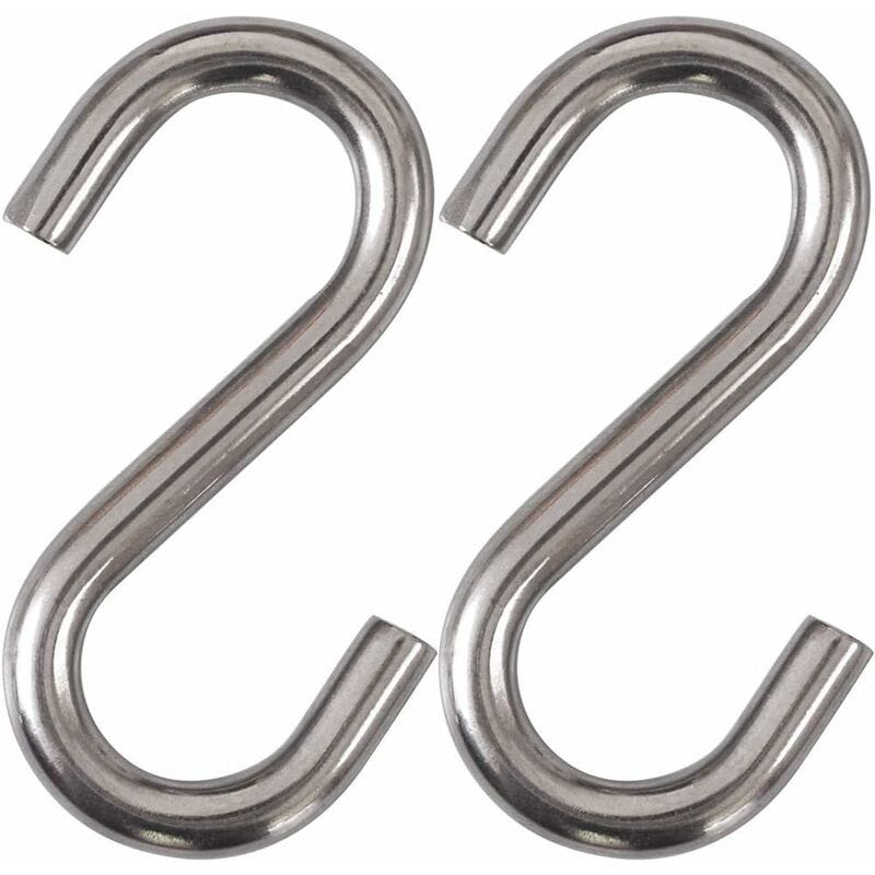 2 Crochets Pivotants M8 Acier Inoxydable 304 - Capacité 300 Kg - Pour Hamac, Sac De Sable, Balançoire