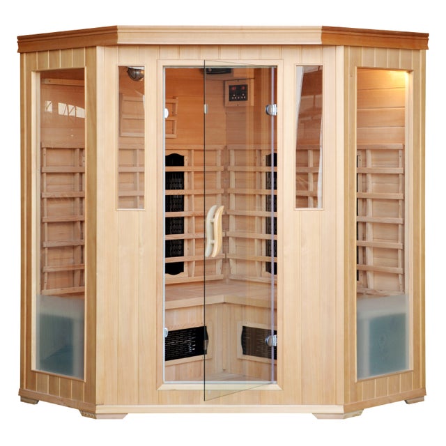 Cabine de sauna luxe infrarouge 3-4 places NARVIK