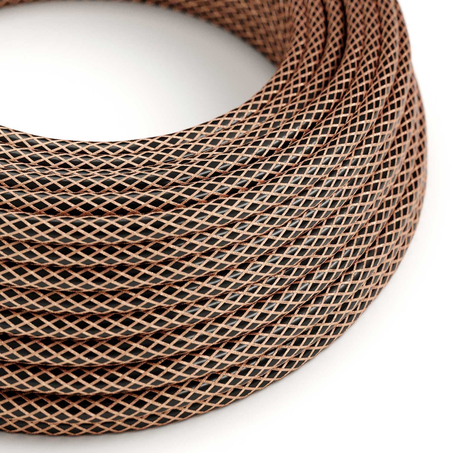 Creative-Cables, Câble électrique recouvert en tissu, Noir avec Cuivre ...