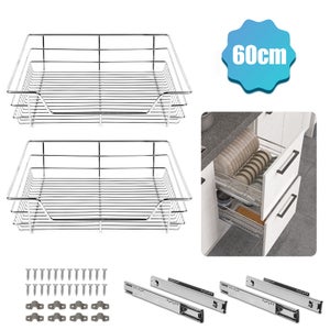 Armadio Da Cucina Per Forno 60x46x81.5 Cm – Bianco, Legno Multistrato, Con 2 Ante E Ripiani