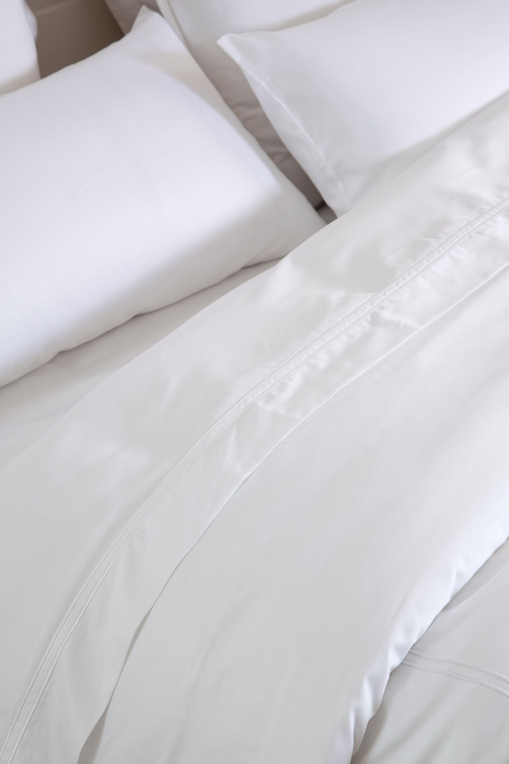 Housse de couette INSPIRE Bordón en coton égyptien 300 fils blanc pour lit de 135 cm - 7