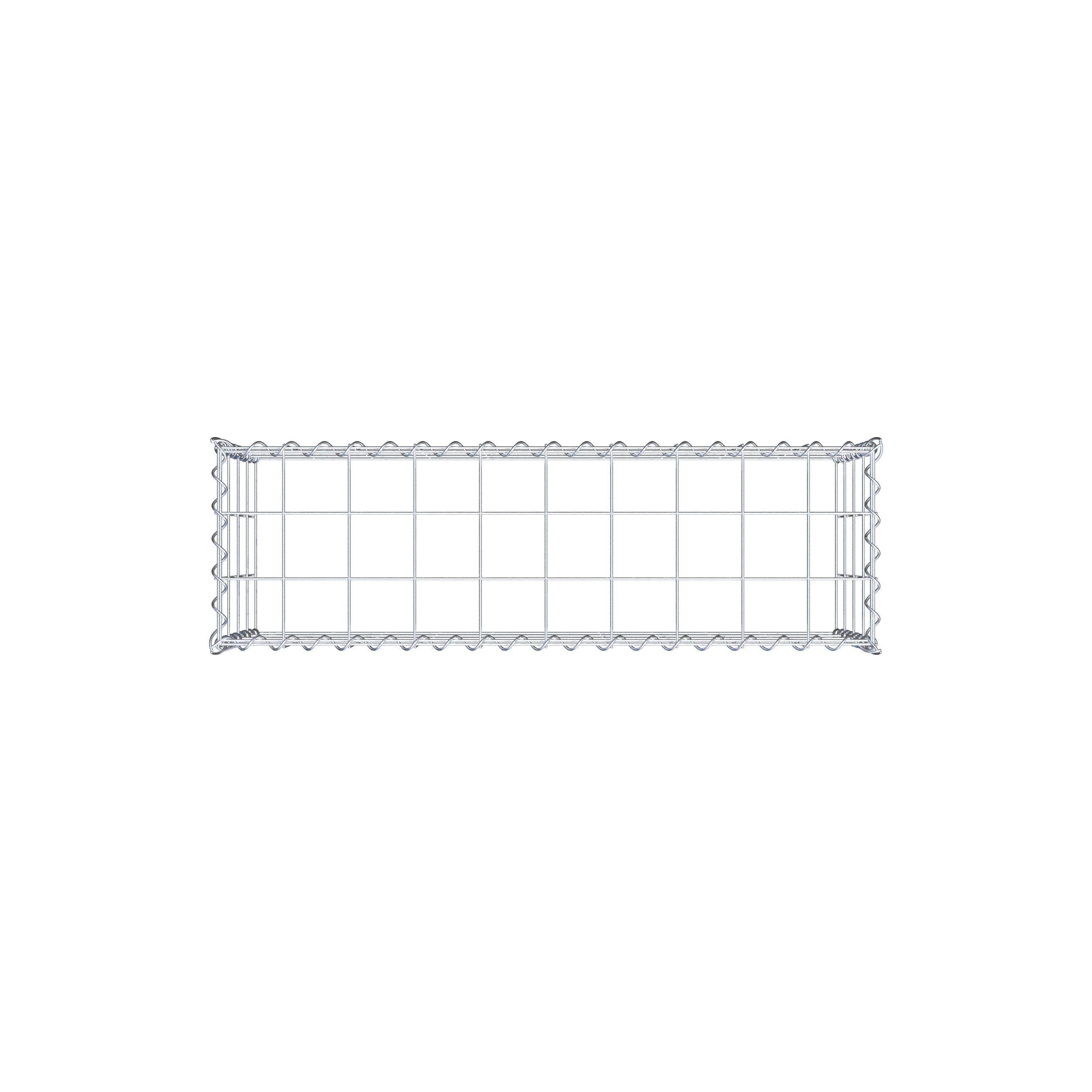 Gavión para apilar en acero galvanizado 100x40x30cm (LxAxP), malla 10 x 10cm, Espiral, sin rejilla inferior - 6