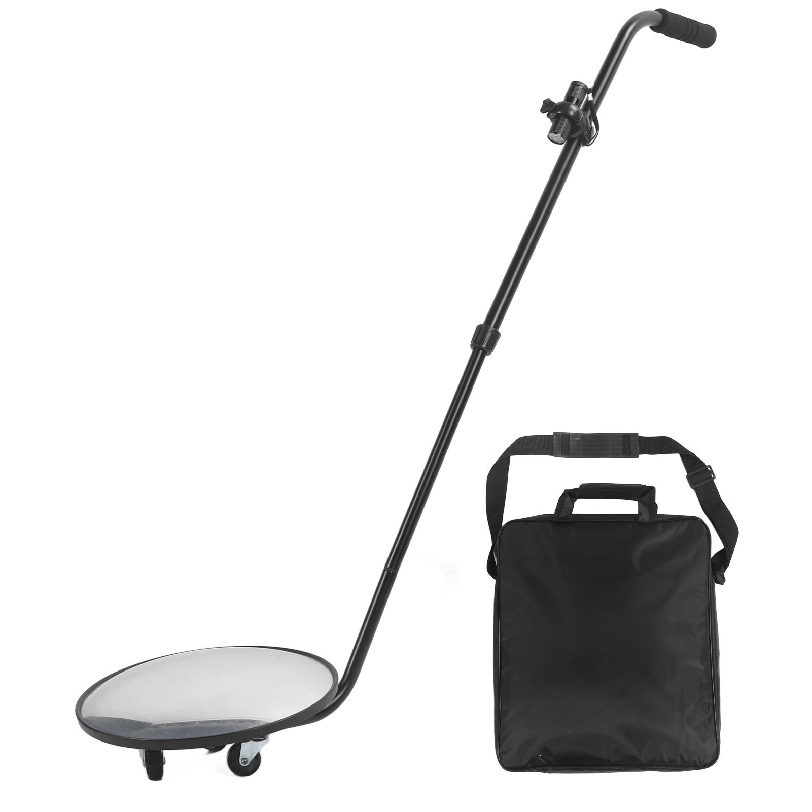 Miroir d'inspection sous la voiture avec poignée télescopique légère, loupe à Angle réglable, outil de sécurité du véhicule | Leroy Merlin