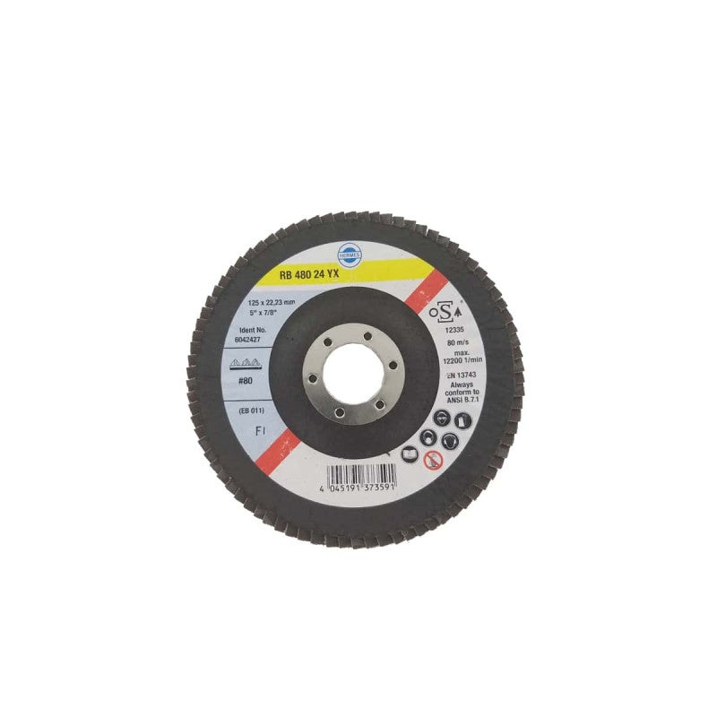DeWalt DT3265 Disco Lamellare 125mm – Grano 36, Forma Concava Per Smerigliatrice, Abrasivo Professionale
