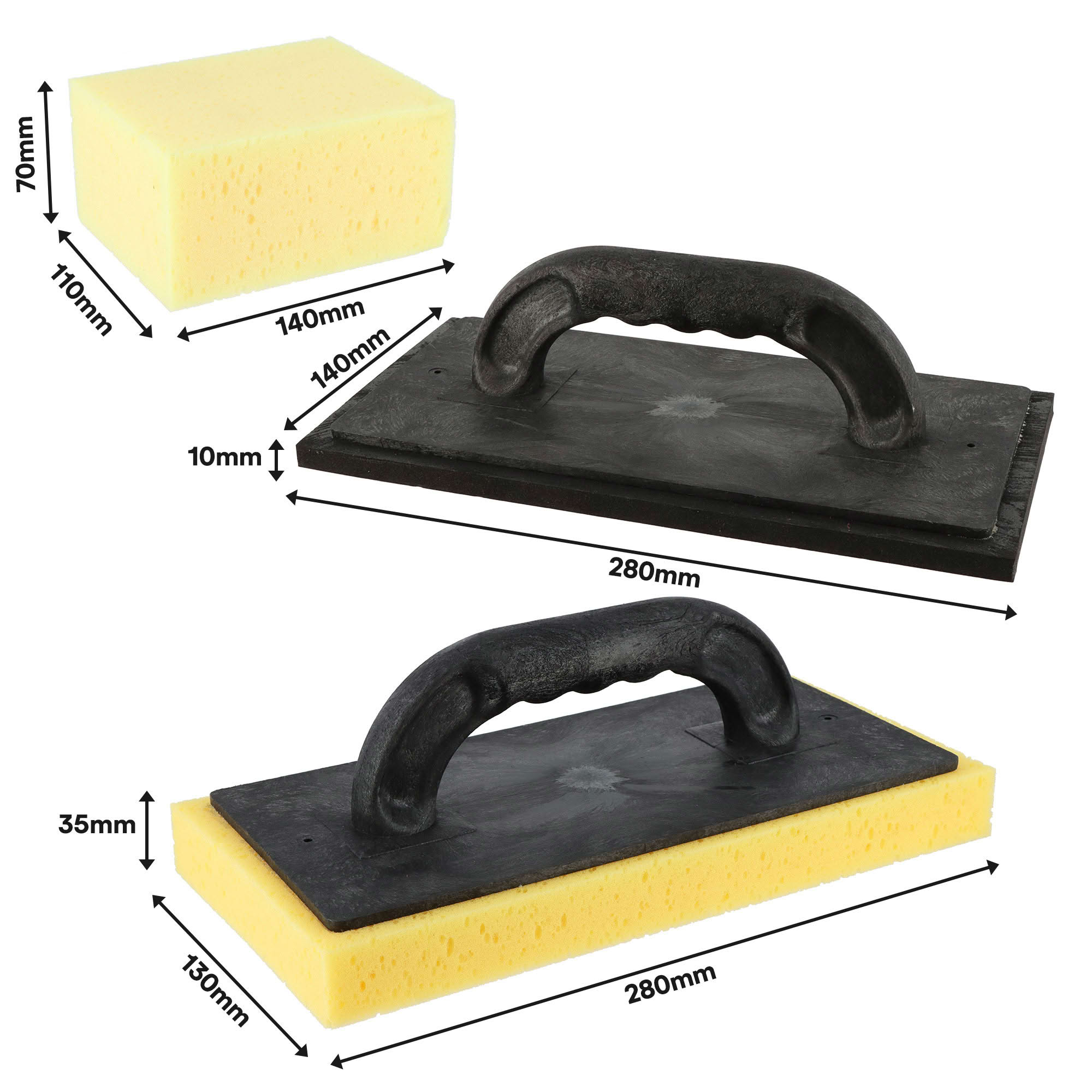Kit pro spécial joints de carrelage pour carreleur - Bac de 24 litres - 3 Accessoires - 2