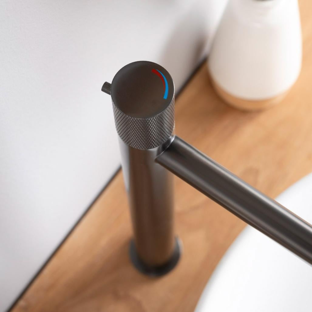 Mitigeur progressif haut pour vasque Irminio gun-métal - 3