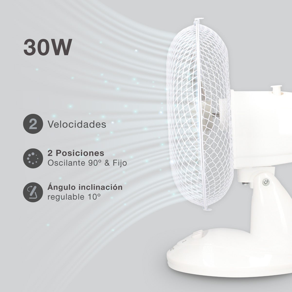 Ventilateur De Table 23 Cm - Blanc - Marque Profile - Neuf - Promo 19.99€ (au Lieu De 24.99€)