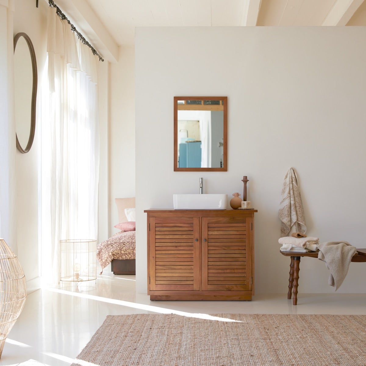 Tikamoon mueble de baño en madera de acacia 97 loggia