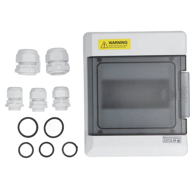 Scatola di distribuzione impermeabile IP66 a 6 vie DIN Rail con custodia di giunzione elettronica con coperchio trasparente