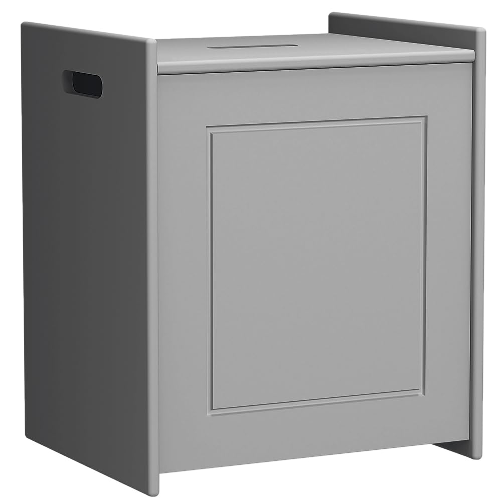 Yaheetech Cesto Portabiancheria Con Coperchio - Armadietto Salvaspazio Per Bagno E Lavanderia 39.5x39.5x61 Cm - Foto 2