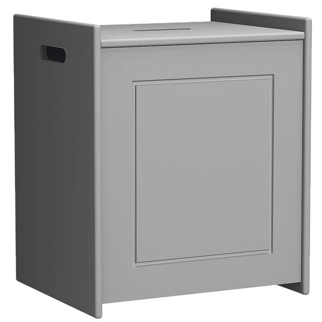 Yaheetech Cesto Portabiancheria Con Coperchio - Armadietto Salvaspazio Per Bagno E Lavanderia 39.5x39.5x61 Cm - Foto 2