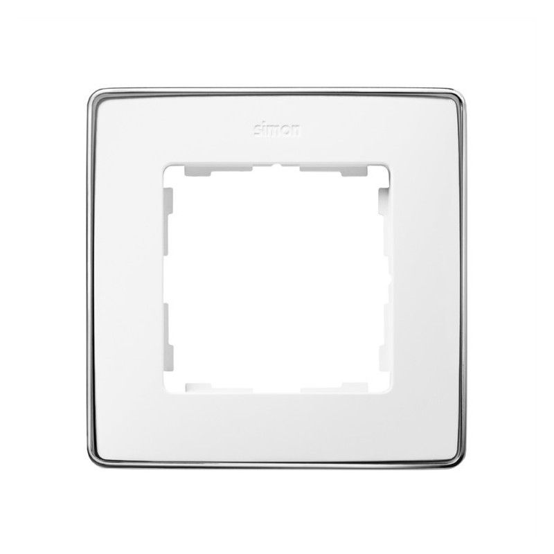 Simon Marco 1 Elemento Base Cromo 82 Detail 8201610-244 Blanco , Leroy Merlin