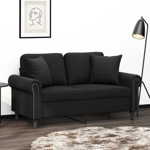 Set di 2 federe per cuscini in ecopelle a scacchi, 40 x 40 cm