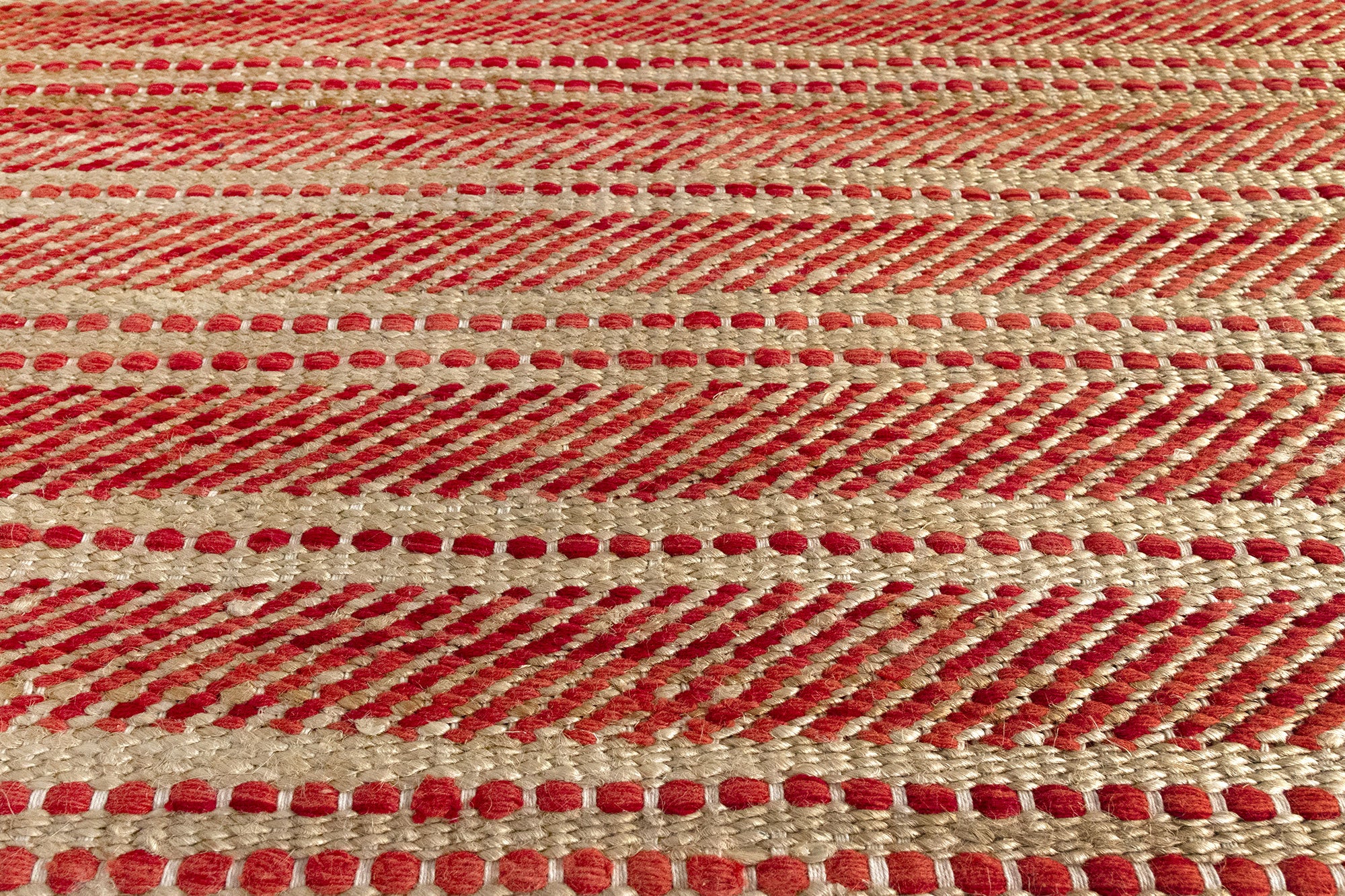 Hamid - OLIVIA ROUGE 350x250cm - Grand tapis décoratif en jute, extra large, pour salon, salle à manger, chambre - 2