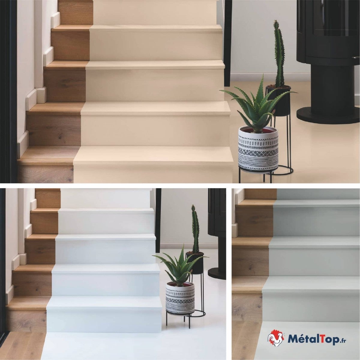 Peinture Sol Bois - Metaltop - Bleu vert - RAL 5001 - Pot 5L - 6