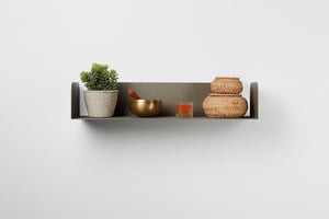 Mensole Da Muro Smarty Design - 2 Pezzi Senape, Made In Italy - Foto 3