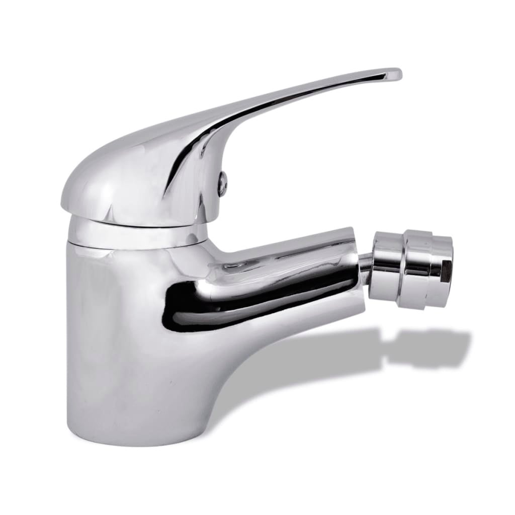 vidaXL Rubinetto Miscelatore da Bagno e Bidet Cromo - 2