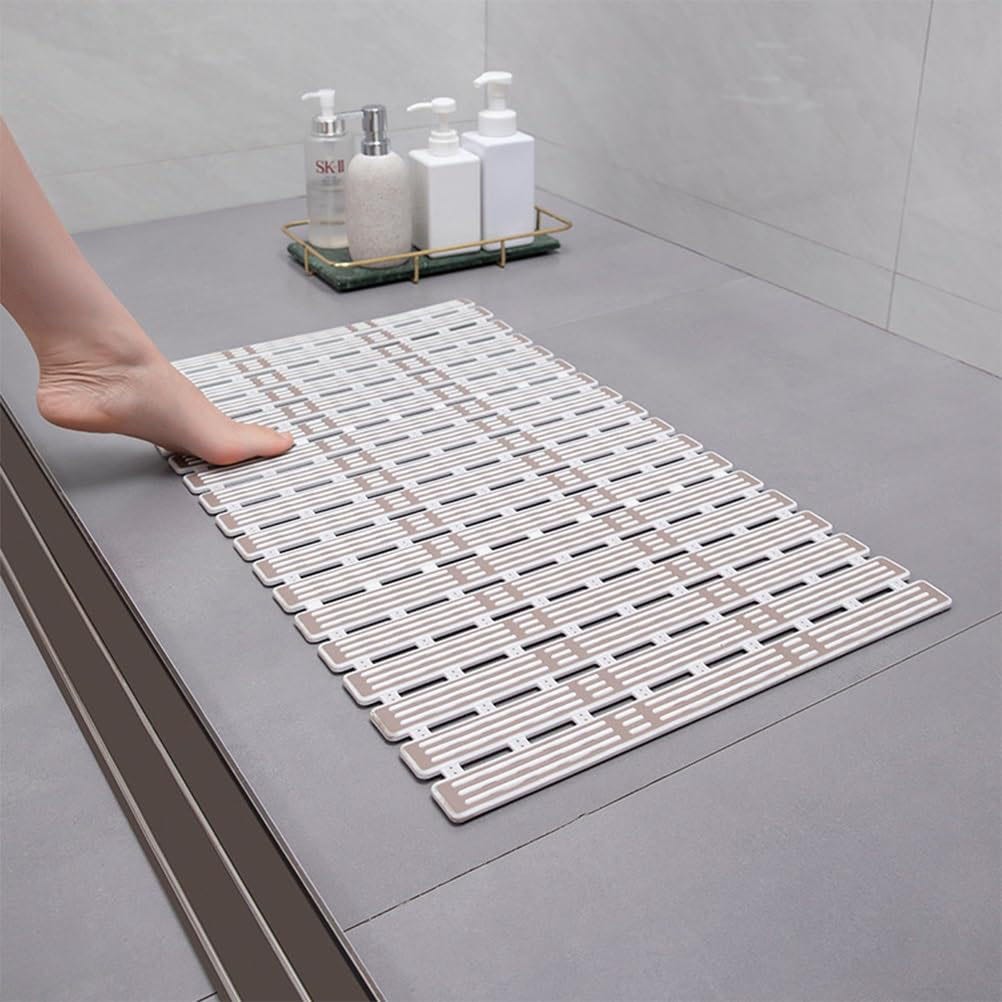 Tapis De Bain Avec Ventouses Tapis De Douche Antidérapant 53x53 Cm - PVC Souple, Ventouses Puissantes, Surface Texturée Confortable, Lavable En Machine, Gris Tapis De Bain Avec Ventouses Tapis De Douche Antidérapant 53x53 Cm - PVC Souple, Ventouses Puissantes, Surface Texturée Confortable, Lavable En Machine, Gris