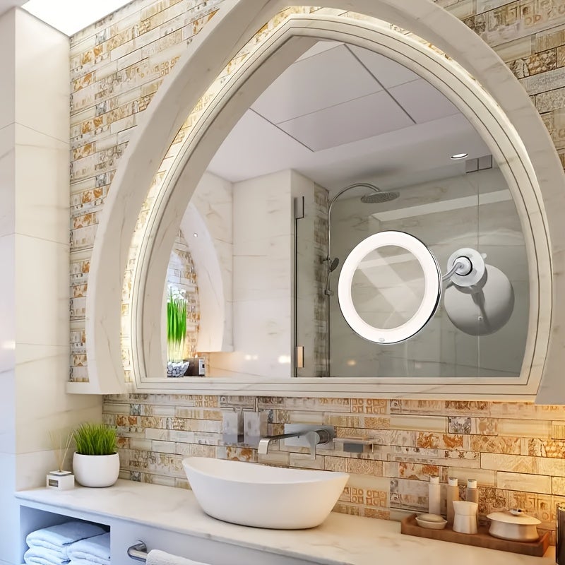 Pensile da Bagno Rotondo, Armadietto per medicinali Circolari Fissato al Muro con Specchio, Ripiani a 3 Livelli 50/60/70 cm Armadietti da Bagno con Specchio per Soggiorno Cucina Camera da Letto