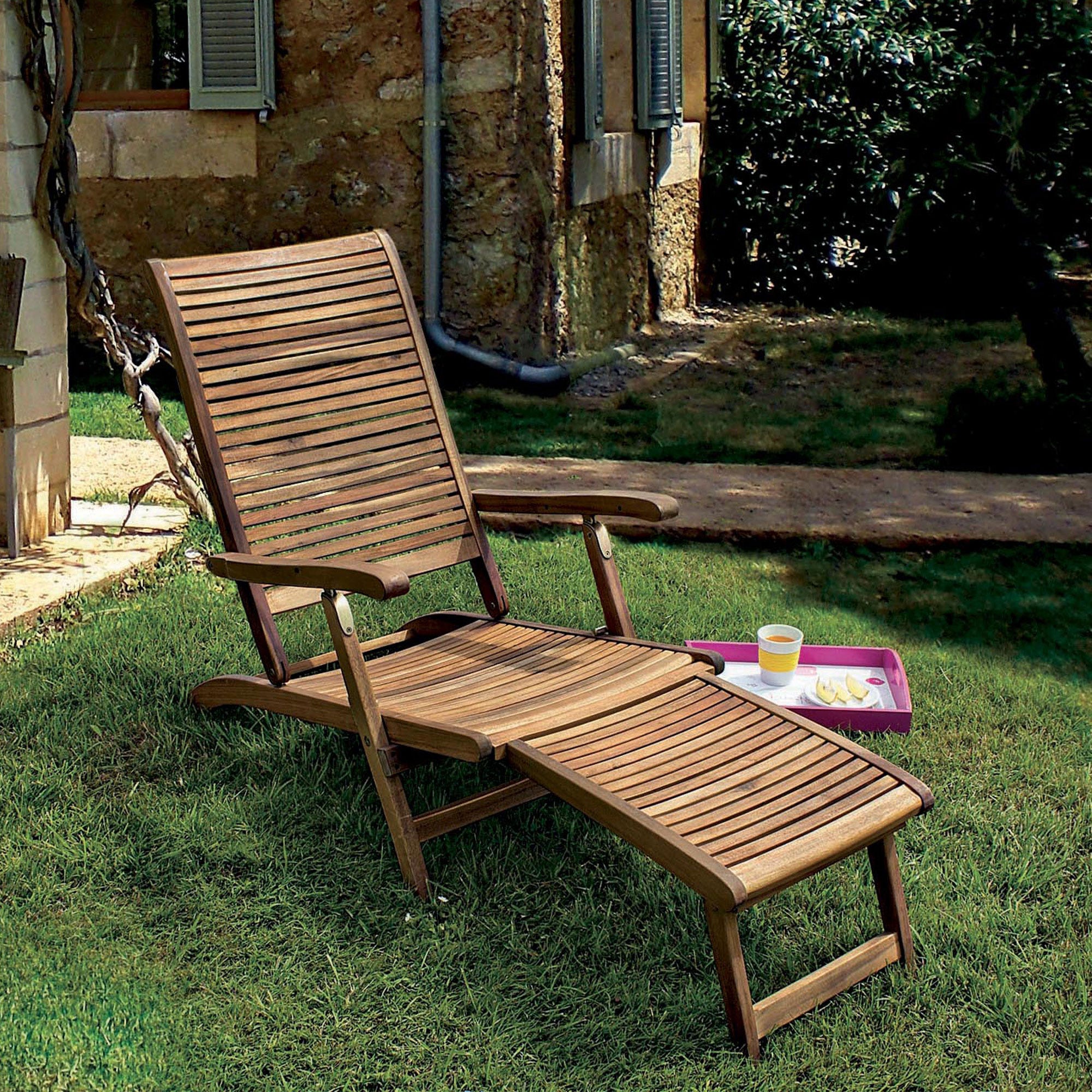 Poltrona Relax Sedie Sdraio Legno Con Braccioli Poltrona Sdraio