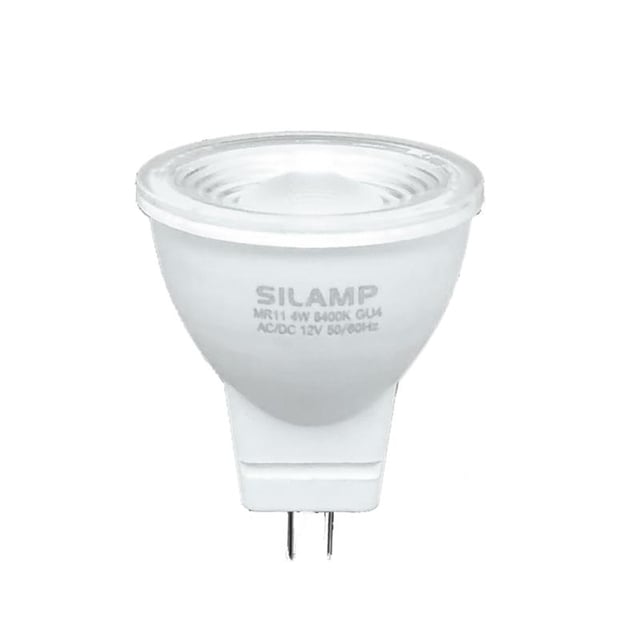 Ampoule LED GU4 / MR11 4W 12V - Unité / Blanc Neutre 4000K - 5500K - SILUMEN