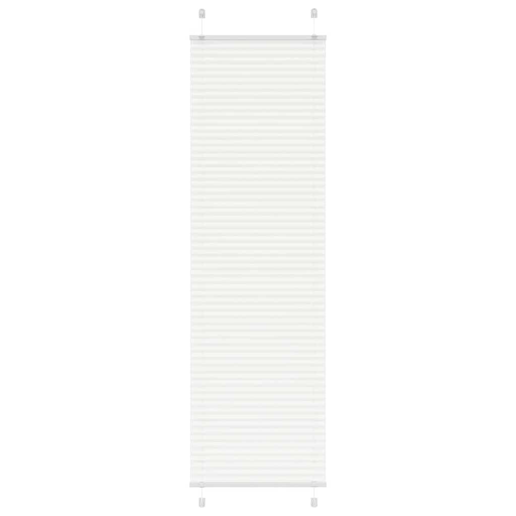 Roleta plisowana biała 65x200 cm Szerokość tkaniny 64,4cm vidaXL