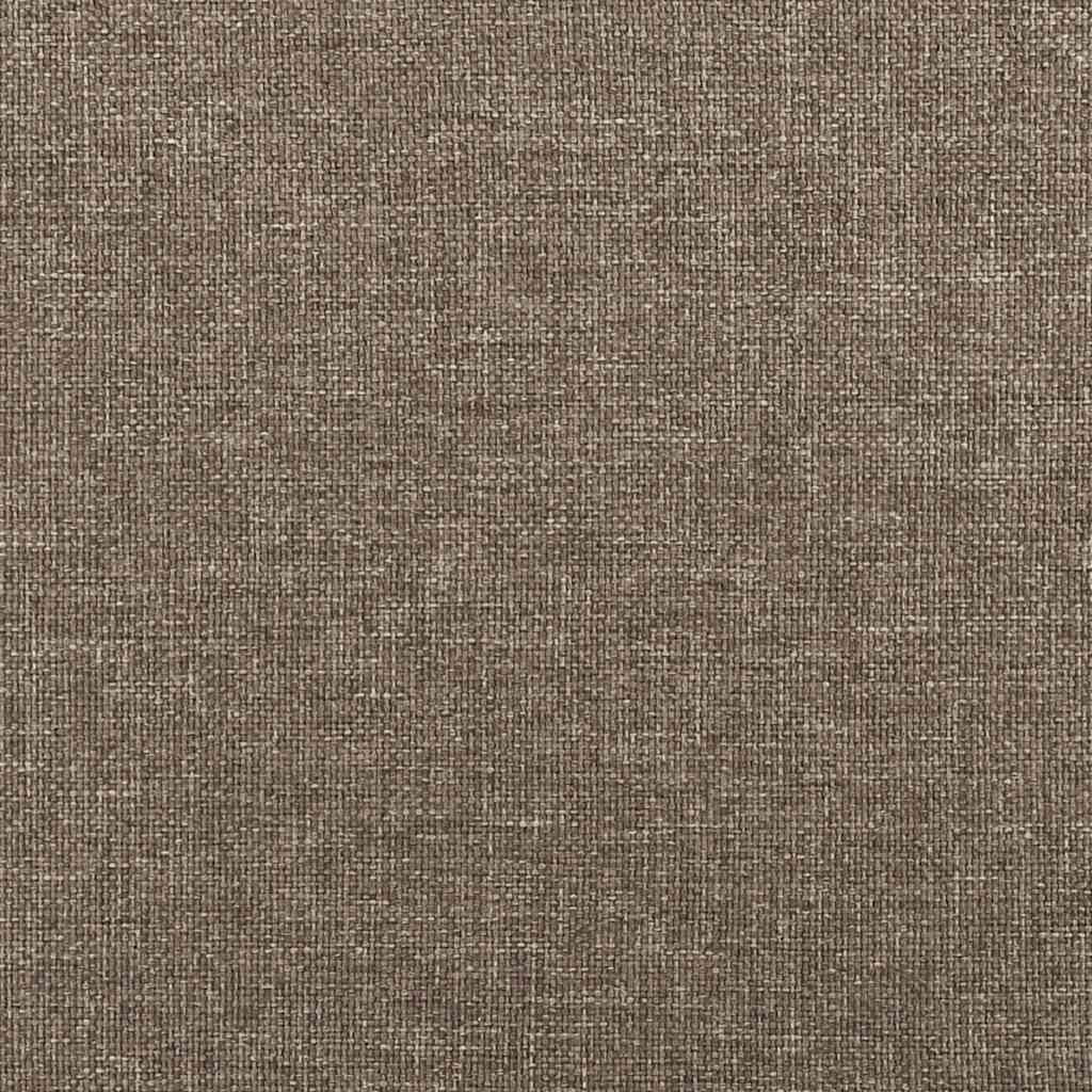 Cadre de lit sans matelas taupe 160 x 200 cm tissu - 8