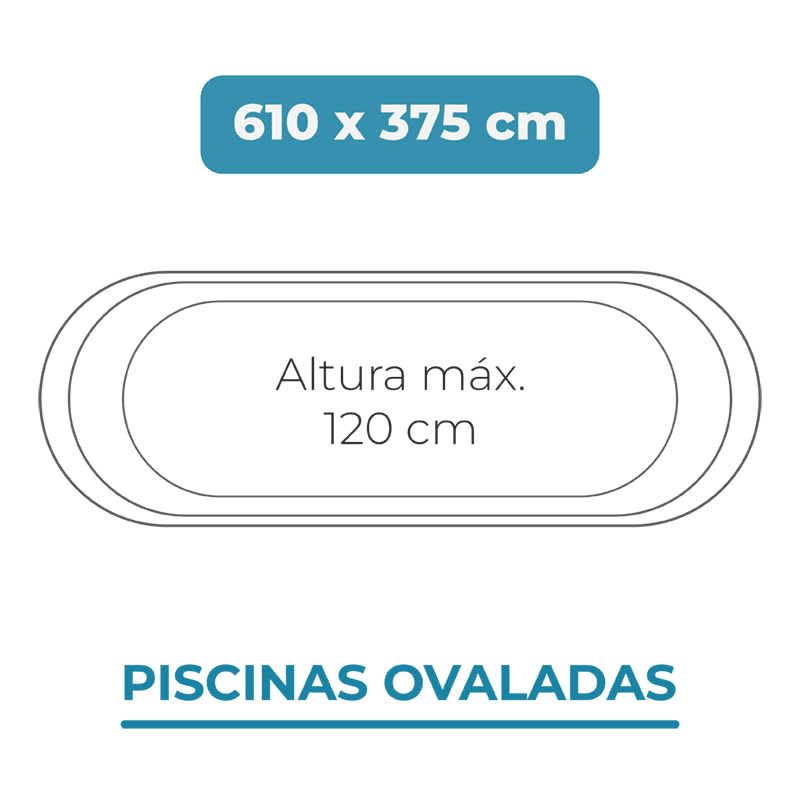Funda Interior Azul Para Piscina Redonda De 4.6 M De Diámetro X 1.35 M De Alto - Espesor 0.6 Mm