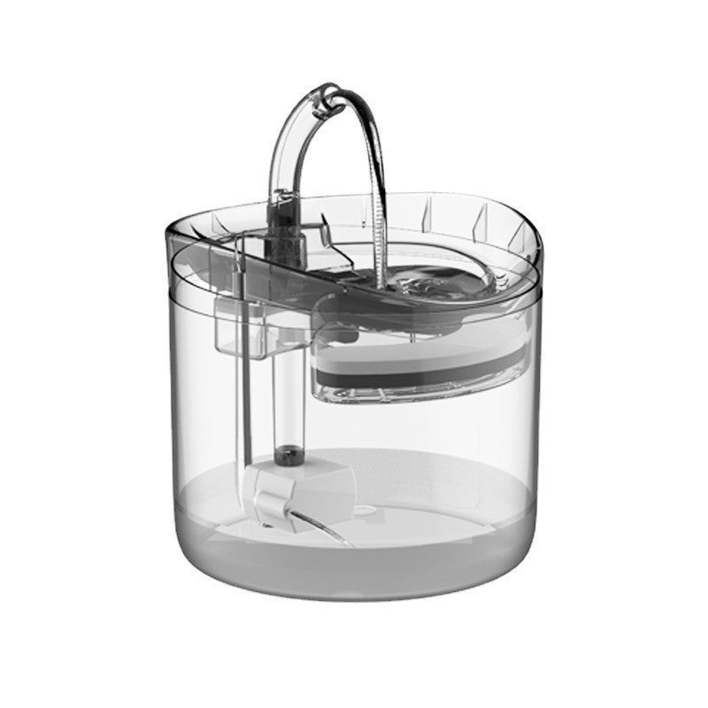 Automatyczna fontanna dla kotów o pojemności 2 l – cichy, nadający się do recyklingu dozownik wody z zasilaczem wtyczkowym UE