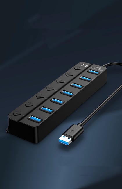 Wigearss 5 Porte Hub USB PS5 Adattatore Hub Di Estensione Ad Alta - Foto 10