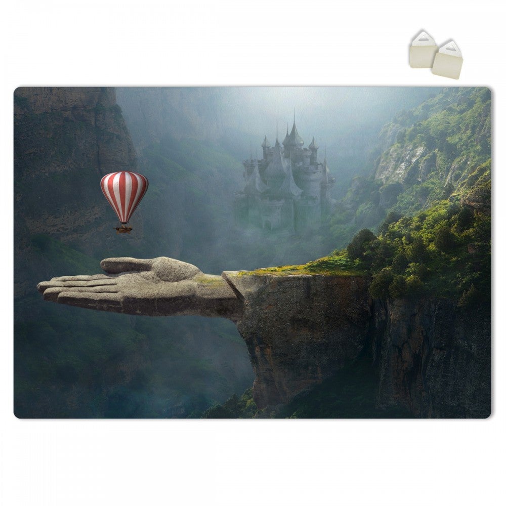 Balon na ogrzane powietrze w dłoni - 3mm grubości ekspandowany plakat Forex z PVC - 100x70cm