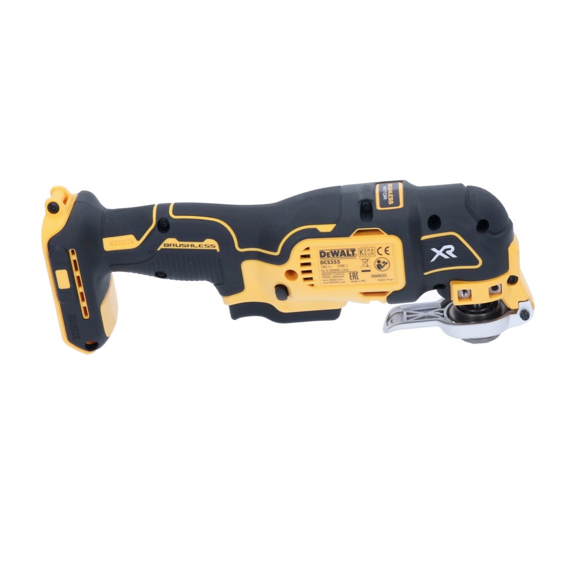 Outil multi-cutter oscillant 18VBrushless - DEWALT - sans batterie, ni chargeur - DCS355N-XJ - 4