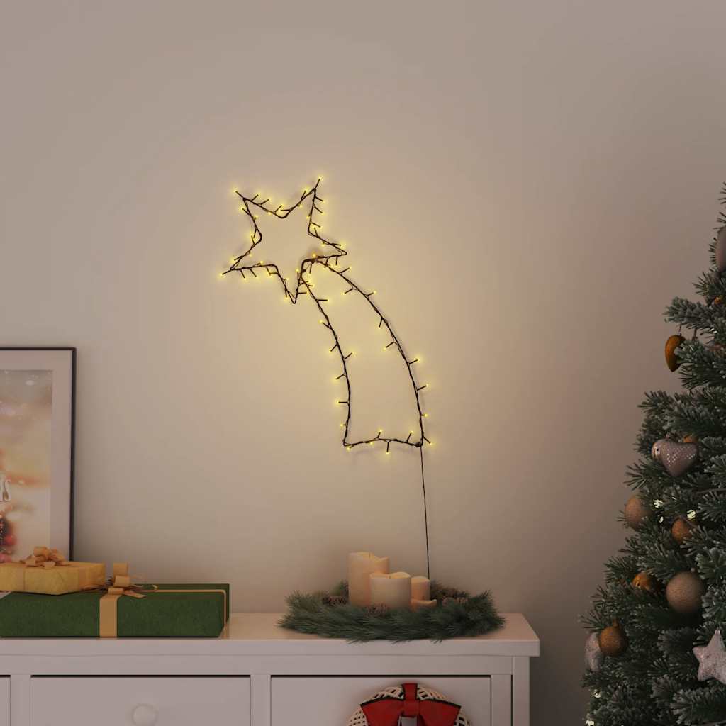 Świąteczne lampki spadająca gwiazda sylwetka, 80 LED vidaXL