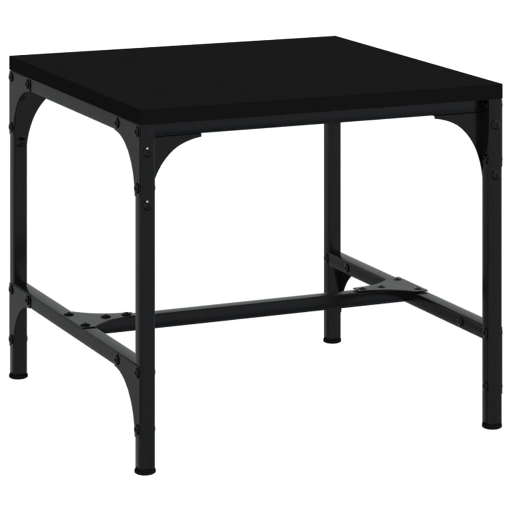 Tables basses | Tables d'appoint | Tables de salon 2 pcs Noir 40x40x35 cm Bois d'ingénierie - 4